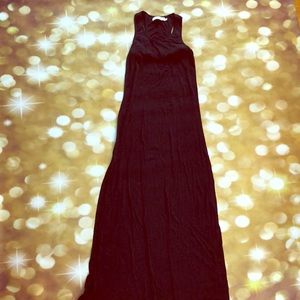 Basic black Maxi Dress with built in bra